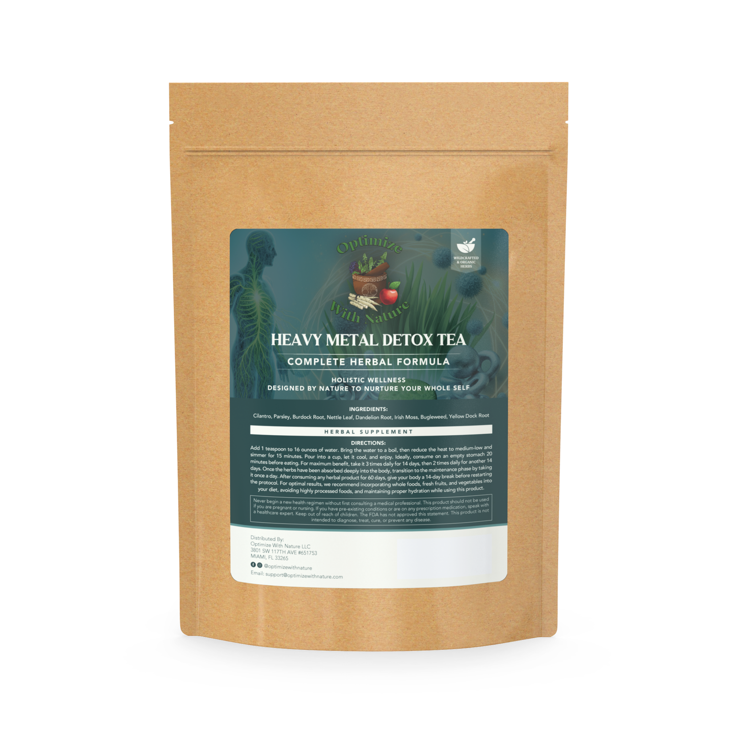 Heavy Metal Detox Tea: Herbal Tea & Supplement for Cleansing & Detox
