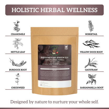 Integumentary System Tea: Herbal Tea & Supplement for Radiant Skin, Hair & Nails