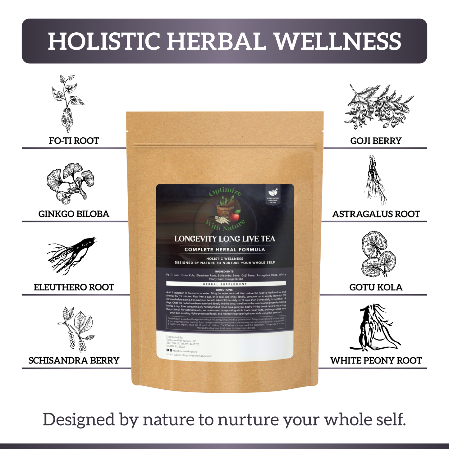 Longevity Long Live Tea: Herbal Tea & Supplement Inspired by Ching-Yuen