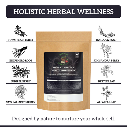 Men's Vitality Tea: Herbal Tea & Supplement for Natural Energy & Support