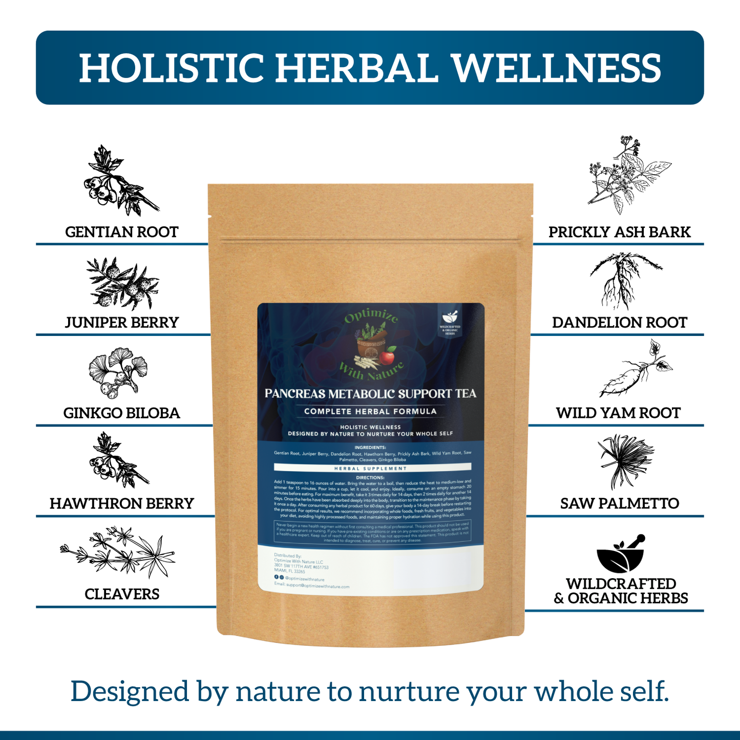 Pancreas Support Tea: Herbal Tea & Supplement for Metabolic Health