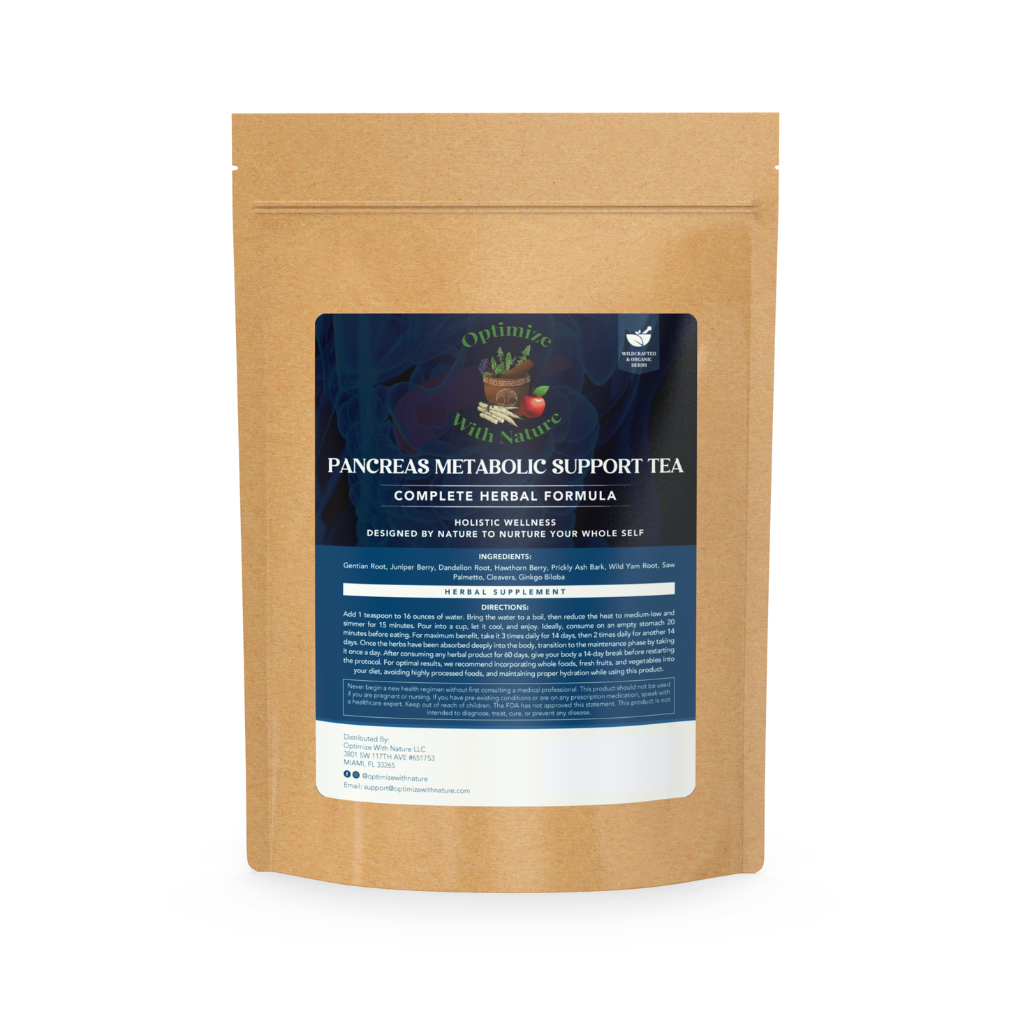 Pancreas Support Tea: Herbal Tea & Supplement for Metabolic Health