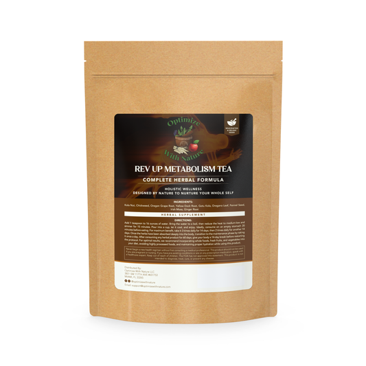 Rev Up Metabolism Tea: Herbal Tea & Supplement for Energy & Detox